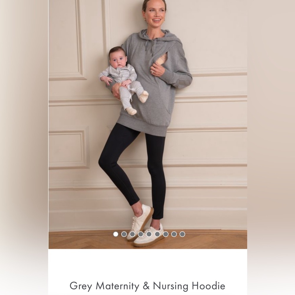 Seraphine • Maternity & Nursing Hoodie • Gray • Small
